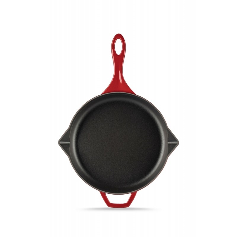 Smaltovaná litinová pánev Solagio, Rubin, Ф24cm - Červené litinové nádobí