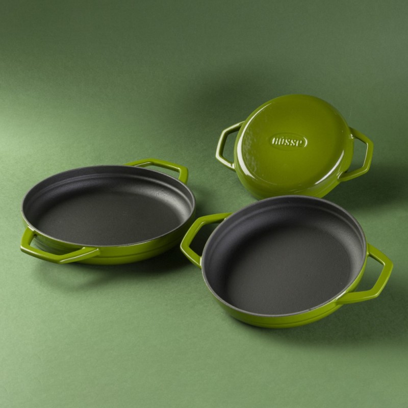 Sada litinového nádobí ze 3 dílů Hosse, Bamboo | Sada litinového nádobí |  |