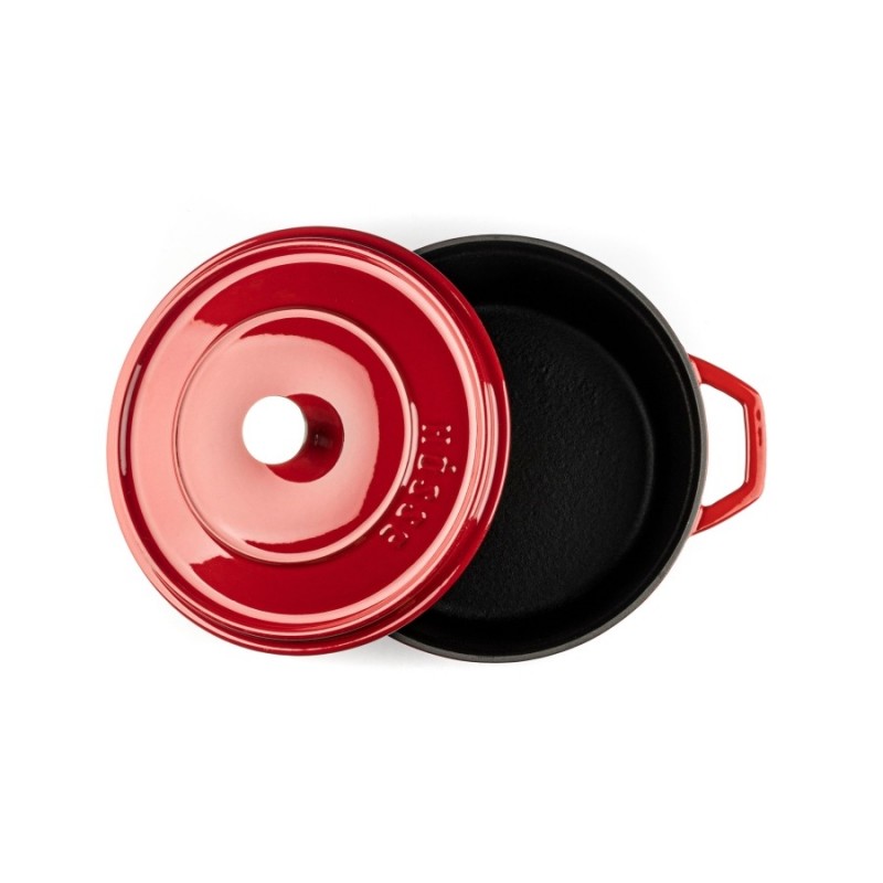 Hluboký litinový hrnec Hosse, Rubin, Ф24 | Litinový hrnec |  |