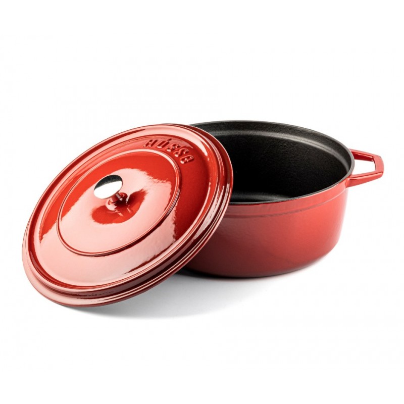 Hluboký litinový hrnec Hosse, Rubin, Ф24 | Litinový hrnec |  |