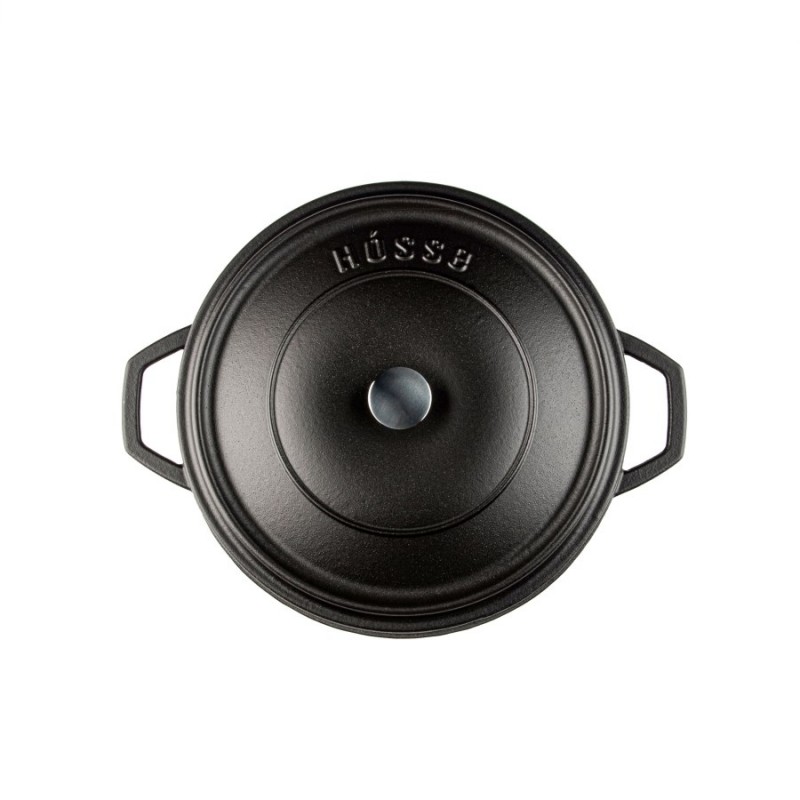 Mělký litinový hrnec Hosse, Black Onyx, Ф28 | Litinový hrnec |  |