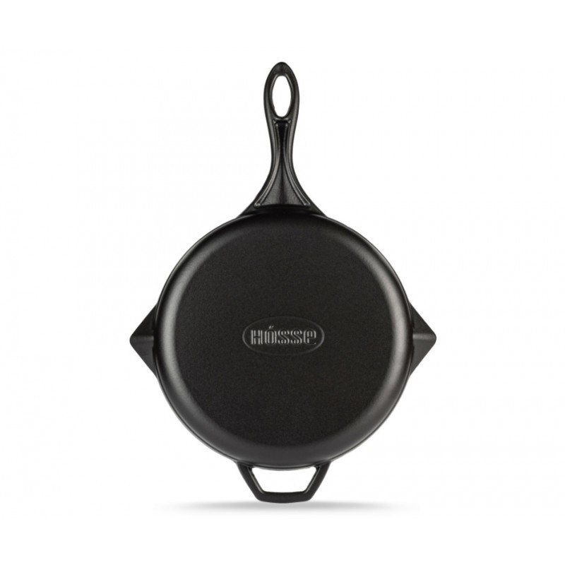 Smaltovaná litinová pánev na gril Hosse, Black Onyx, Ф28cm | Litinová pánev na gril | Litinová pánev |