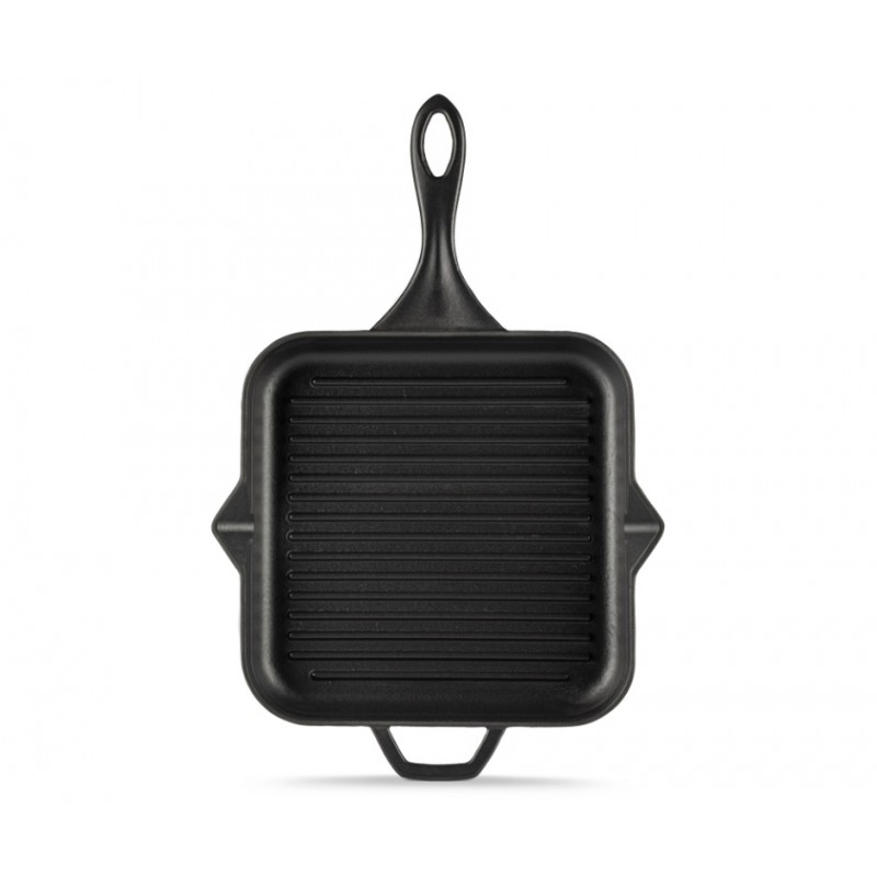 Smaltovaná litinová pánev na gril Solagio, Black Onyx, 28x28cm - Litinová pánev