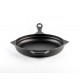 Smaltovaná litinová pánev Hosse, Black Onyx, Ф24cm | Plochá litinová pánev | Litinová pánev |