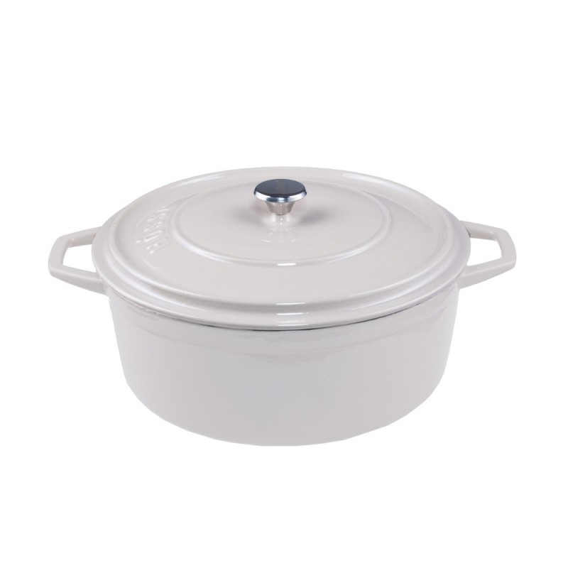 Hluboký litinový hrnec Solagio, Ivory, Ф24 - 