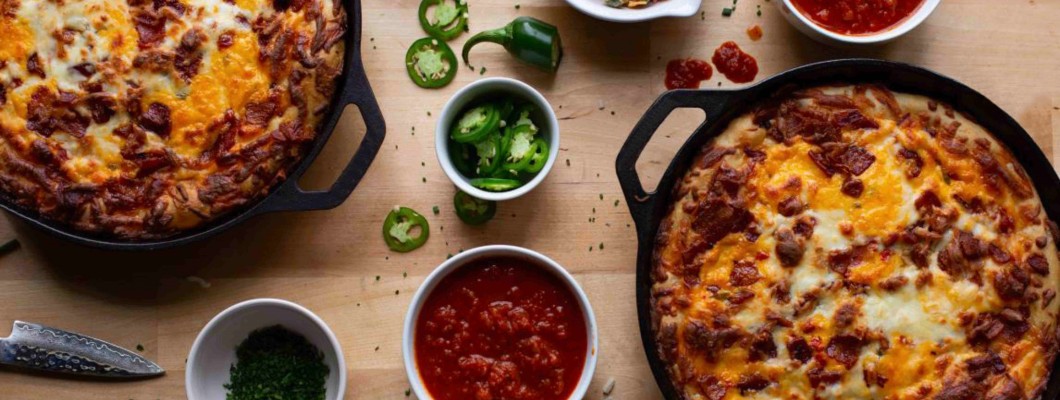 Pizza se sýrem a slaninou